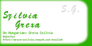 szilvia grexa business card